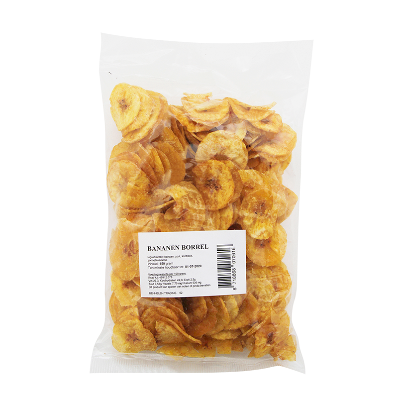 bananen borrel chips 150g