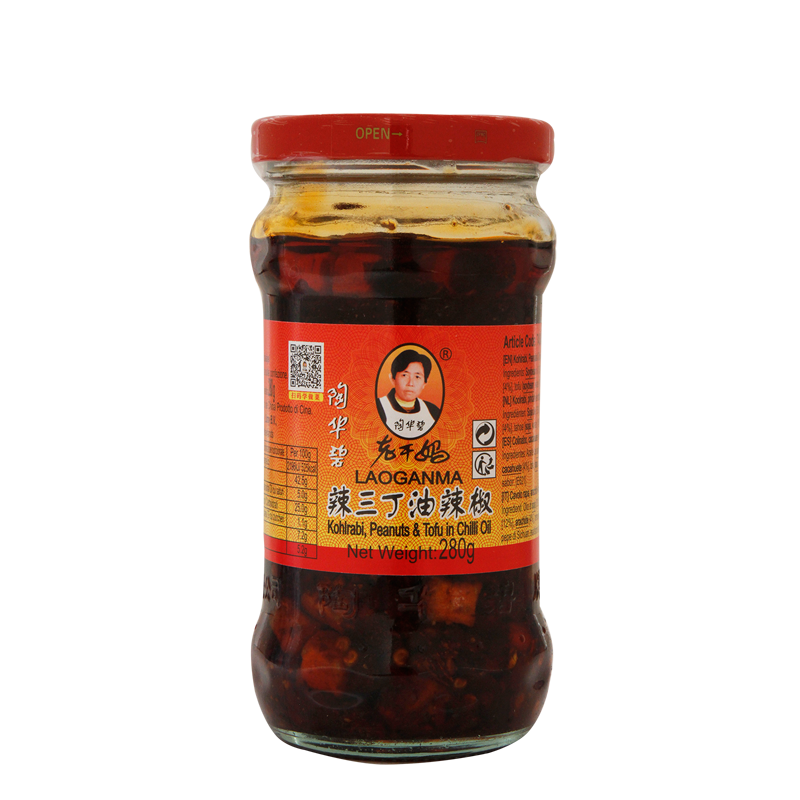 kohlrabi peanuts tofu in chilli oil 280g