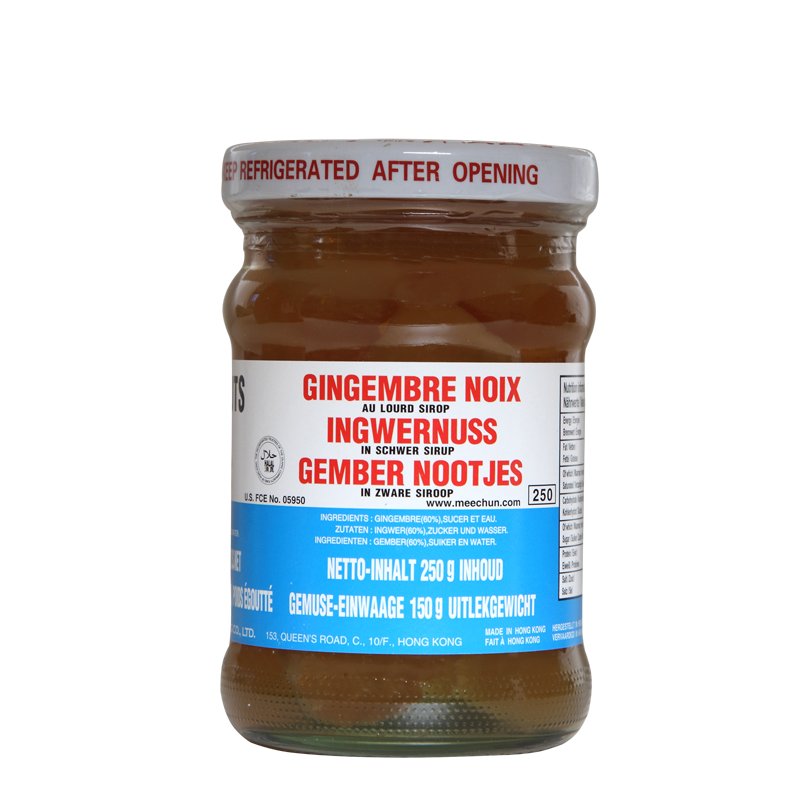 ginger nuts in h. syrup 250gr