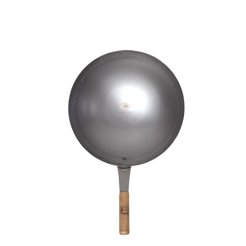 wok 12i w/wooden handle pcs