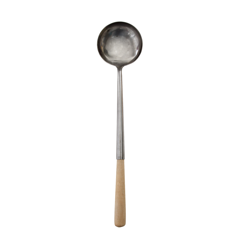 ladle ss w/wood h'd hok pcs