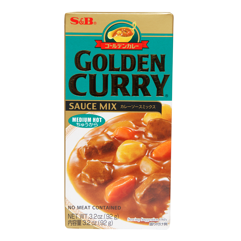 golden curry medium 92gr