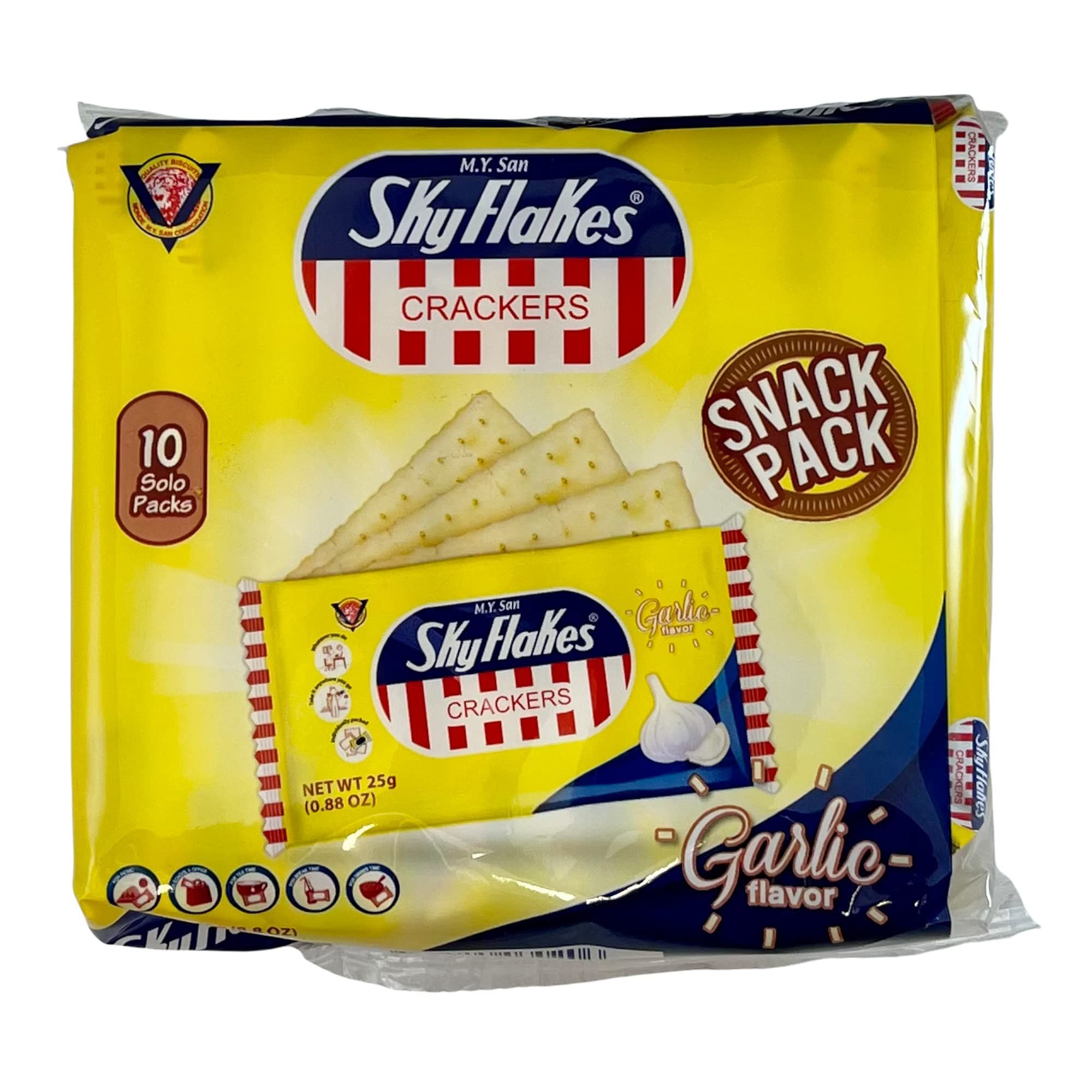 crackers garlic flav 200gr